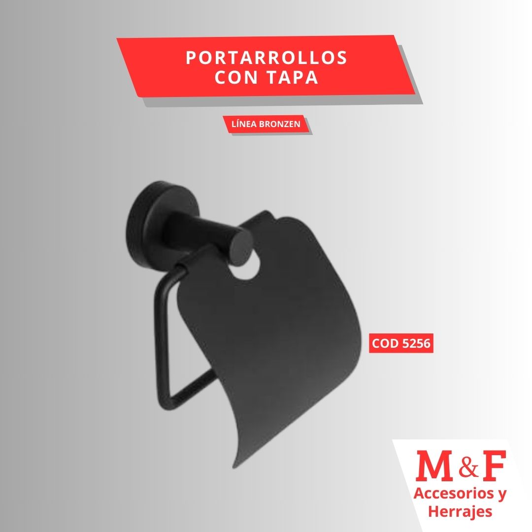 Porta Rollo Simple con Tapa